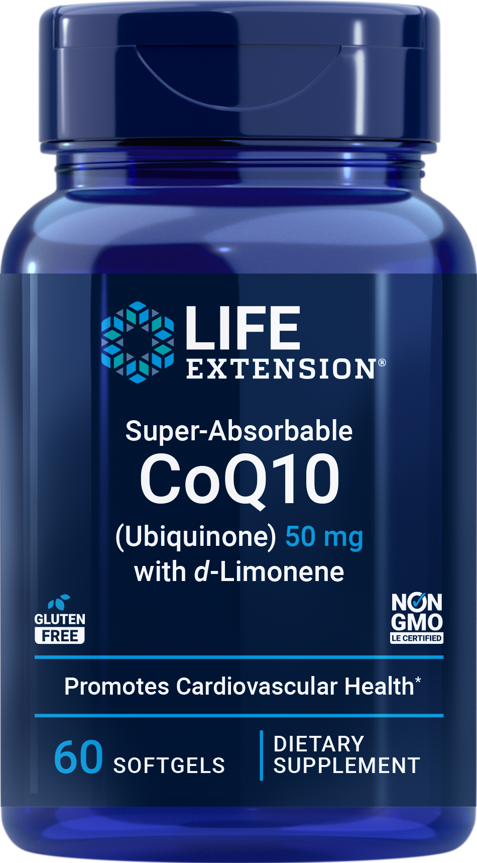 Super-Absorbable Ubiquinone CoQ10 with d-Limonene, 60 gels